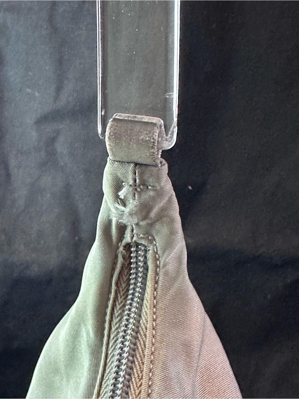 PRADA Hand Bag Nylon Gray Silver Authentic - Picture 10 of 14
